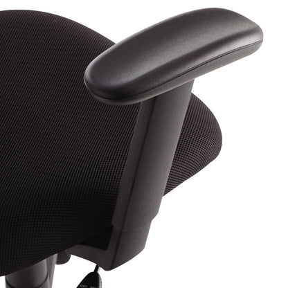 OIF Swivel/Tilt Mesh Task Chair with Adjustable Arms, Supports Up to 250 lb, 17.72" to 22.24" Seat Height, Black