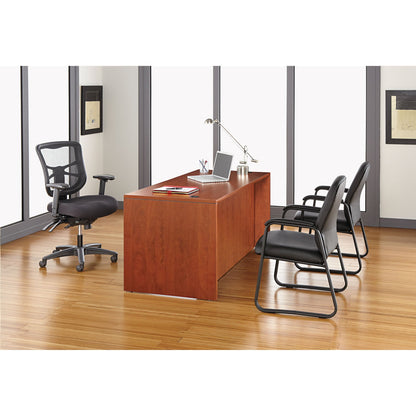 Alera Genaro Series High-Back Guest Chair, 24.60" x 24.80" x 36.61", Black