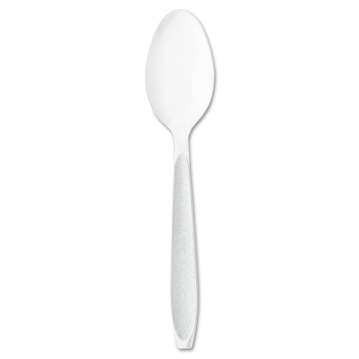 Dart Impress Heavyweight Polystyrene Cutlery, Teaspoon, White, 1000/Carton