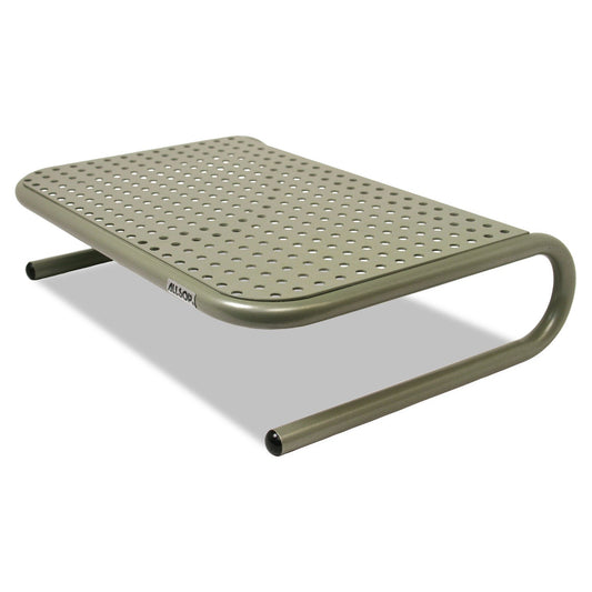 Allsop Metal Art Jr. Monitor Stand, 14.75" x 11" x 4.25", Pewter, Supports 40 lbs