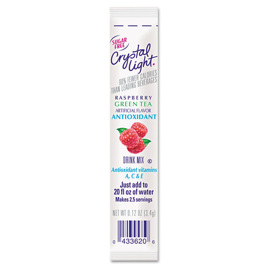 Crystal Light On the Go, Raspberry Green Tea, .16oz Packets, 30/Box