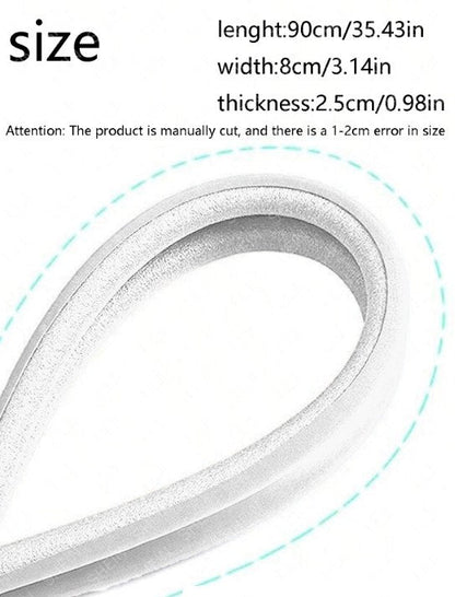 Sound insulation and wind proof door opening strips-White-1 pack