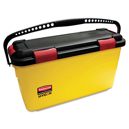 Rubbermaid HYGEN Charging Bucket, 6.8 gal, Yellow
