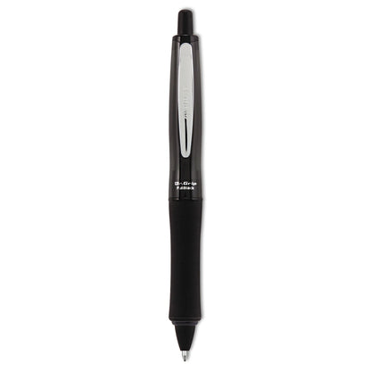 Pilot Dr. Grip FullBlack Advanced Ink Ballpoint Pen, Retractable, Medium 1 mm, Black Ink, Black Barrel
