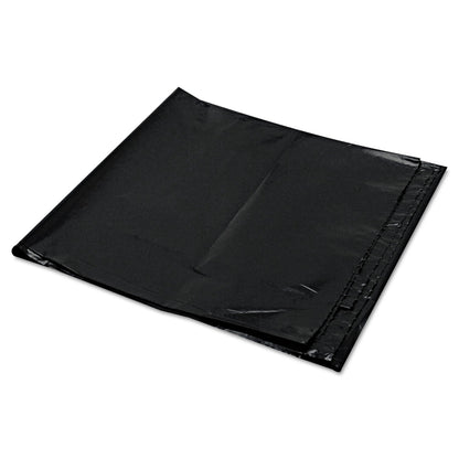 Trinity Plastics Low-Density Can Liners, 56 gal, 1.6 mil, 43" x 47", Black, 100/Carton