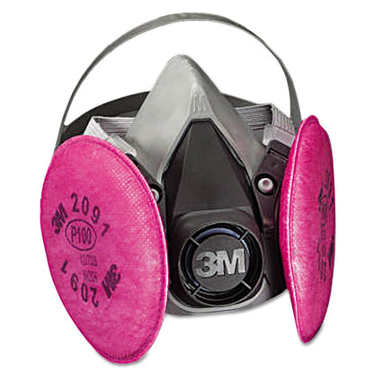 3M Half Facepiece Respirator 6000 Series, Reusable, Medium