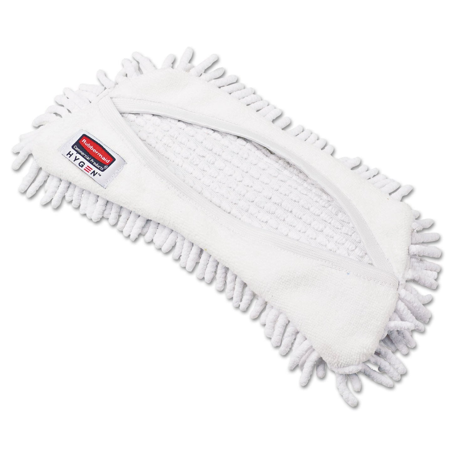 Rubbermaid HYGEN Flexi Frame Damp Mop Covers, Microfiber, White, 8.9 x 5.9
