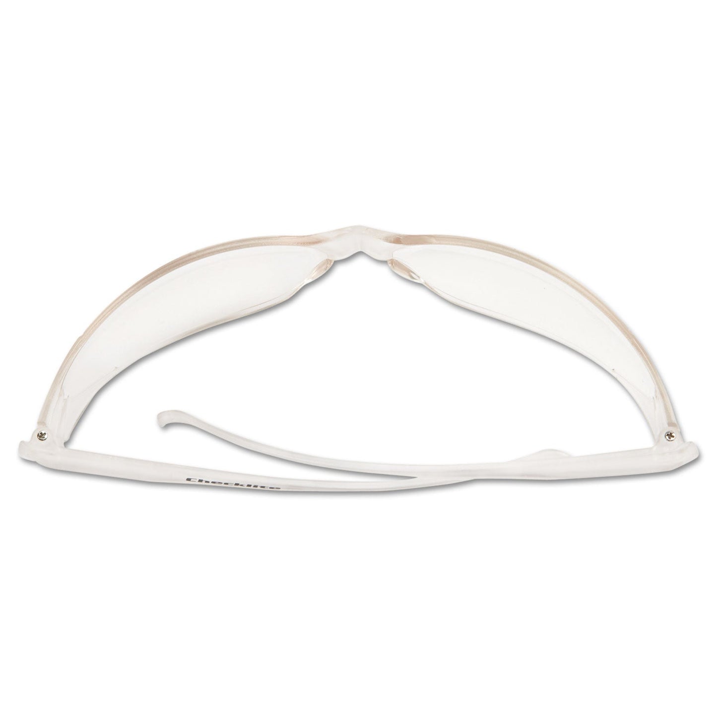 MCR Checklite Safety Glasses, Clear Frame, Clear Lens