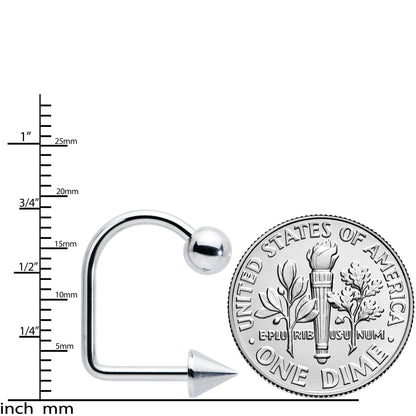 14G Stainless Steel LIPPYLOOP Ball Spike Labret