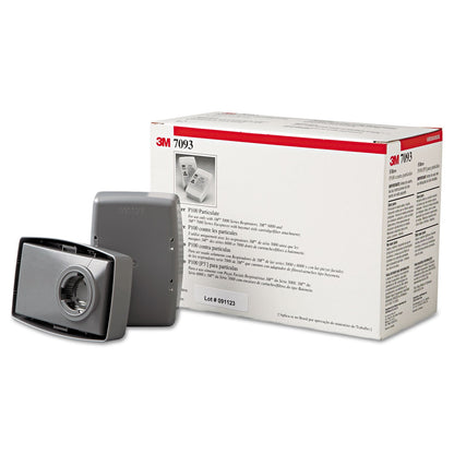 3M Particulate Filter 7093, P100, 12/Box