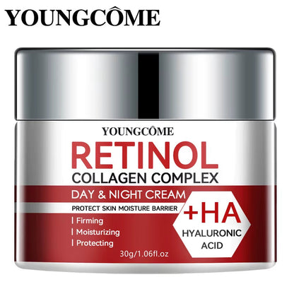 Revitalizing Retinol Collagen Moisturizing Cream for Deep Hydration & Skin Repair - Perfect for Dry, Aging Skin