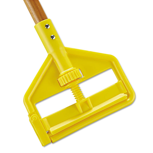 Rubbermaid Invader Side-Gate Wood Wet-Mop Handle, 1" dia x 60", Natural, 12/Carton