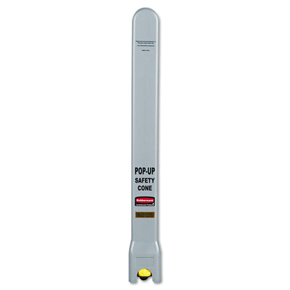 Rubbermaid Multilingual Pop-Up Safety Cone, 3-Sided, Fabric, 21 x 21 x 20, Yellow