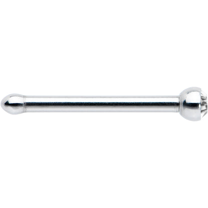 20G Stainless Steel Crystalline Gem Micro Nose Bone