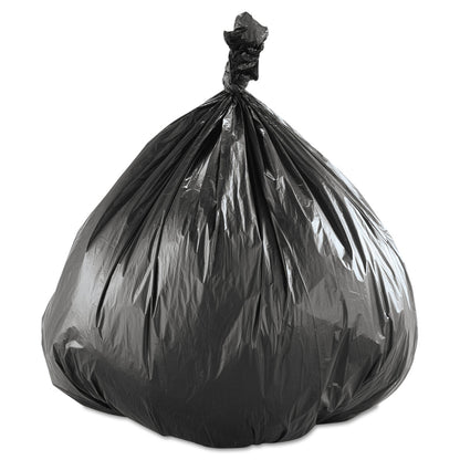 Inteplast Group High-Density Commercial Can Liners Value Pack, 45 gal, 19 microns, 40" x 46", Black, 150/Carton