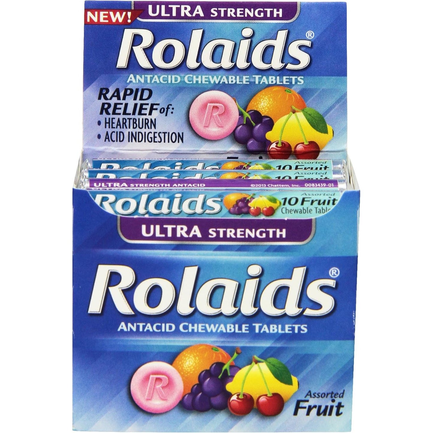 Rolaids Chewable Tablets Ultra Strength Assorted Fruit Antacid