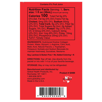 LiquaCel® Apple Concentrated Liquid Protein, Sugar Free, 1-ounce Packets GH-89