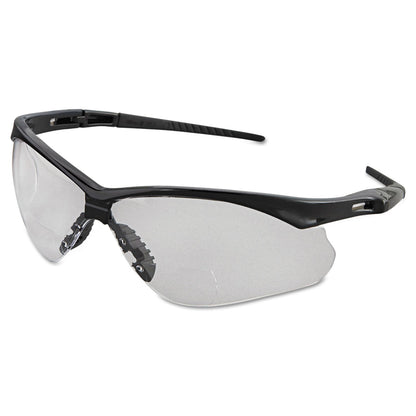 KleenGuard V60 Nemesis Rx Reader Safety Glasses, Black Frame, Clear Lens, +2.0 Diopter Strength