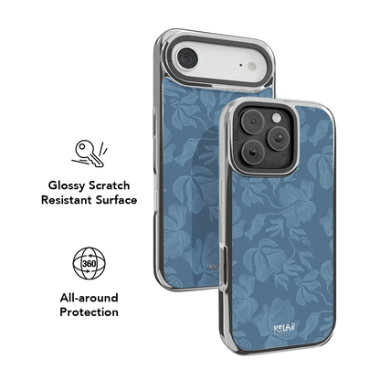 Cerulean | Dusty Blue Floral iPhone Case