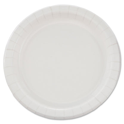 Dart Bare Eco-Forward Clay-Coated Paper Dinnerware, Plate, 8.5" dia, White, 125/Pack, 4 Packs/Carton