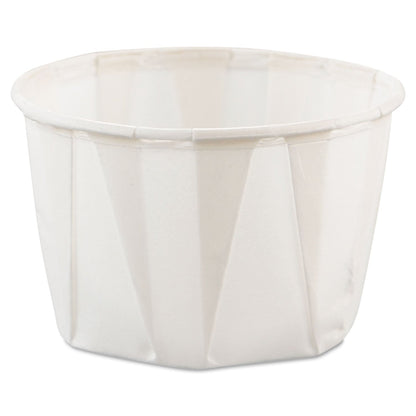 Dart Paper Portion Cups, 2 oz, White, 250/Bag, 20 Bags/Carton