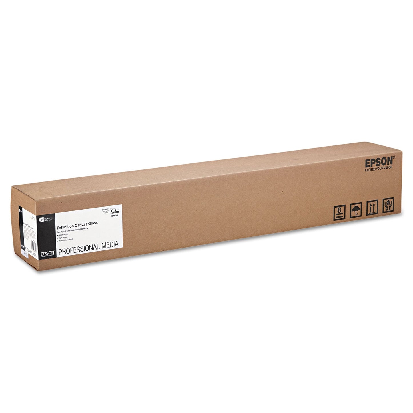 Epson Exhibition Canvas, 22 mil, 36" x 40 ft, Glossy White