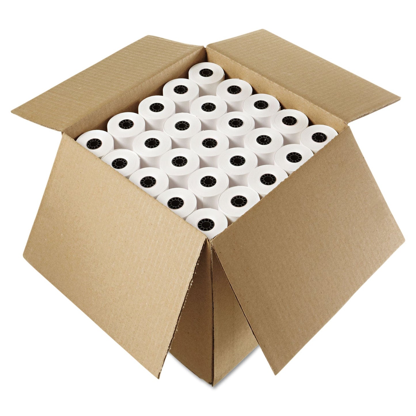 Iconex Impact Bond Paper Rolls, 3" x 85 ft, White, 50/Carton