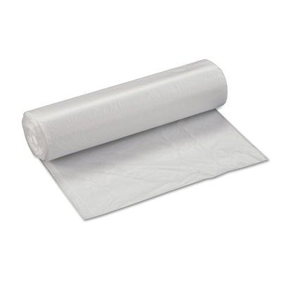 Inteplast Group High-Density Interleaved Commercial Can Liners, 33 gal, 11 microns, 33" x 40", Clear, 500/Carton