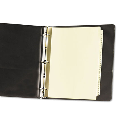 Avery Preprinted Laminated Tab Dividers with Gold Reinforced Binding Edge, 31-Tab, 1 to 31, 11 x 8.5, Buff, 1 Set