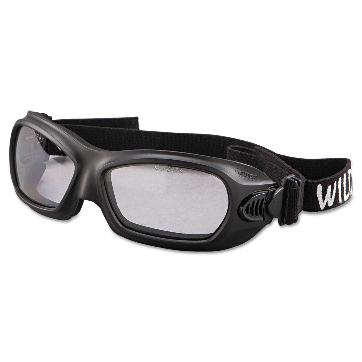 KleenGuard V80 WildCat Safety Goggles, Black Frame, Clear Lens