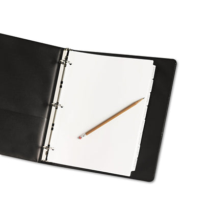Avery Write and Erase Plain-Tab Paper Dividers, 8-Tab, 11 x 8.5, White, 24 Sets