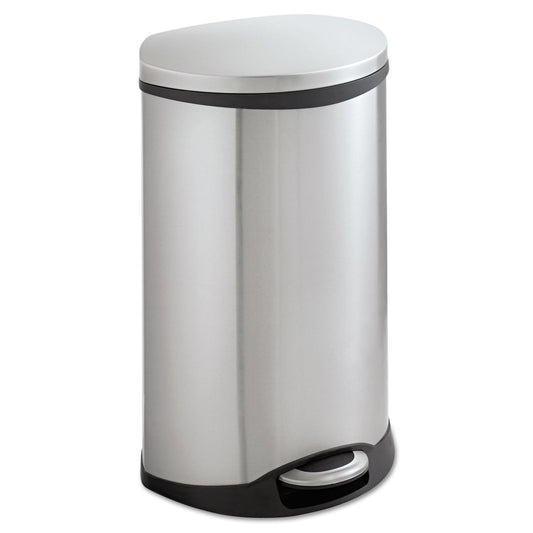 Safco Step-On Medical Receptacle, 12.5 gal, Stainless Steel