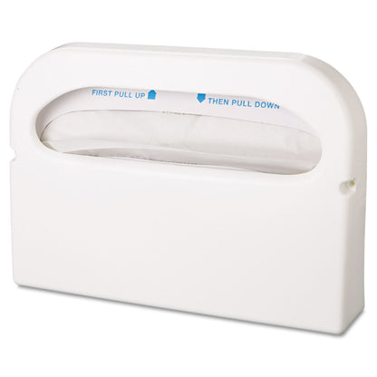 HOSPECO Health Gards Toilet Seat Cover Dispenser, Half-Fold, 16 x 3.25 x 11.5, White, 2/Box