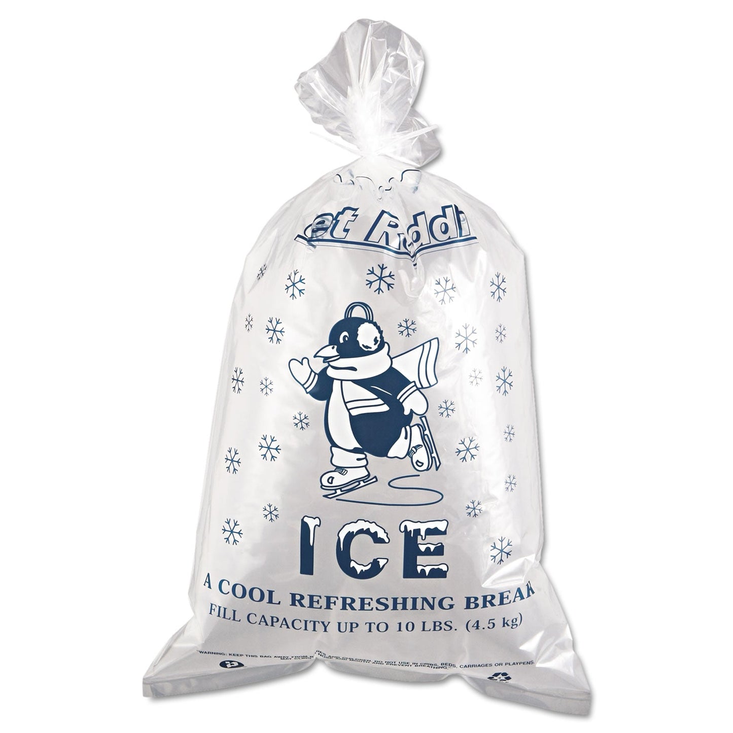 Inteplast Group Ice Bags, 1.5 mil, 12" x 21", Clear, 1,000/Carton