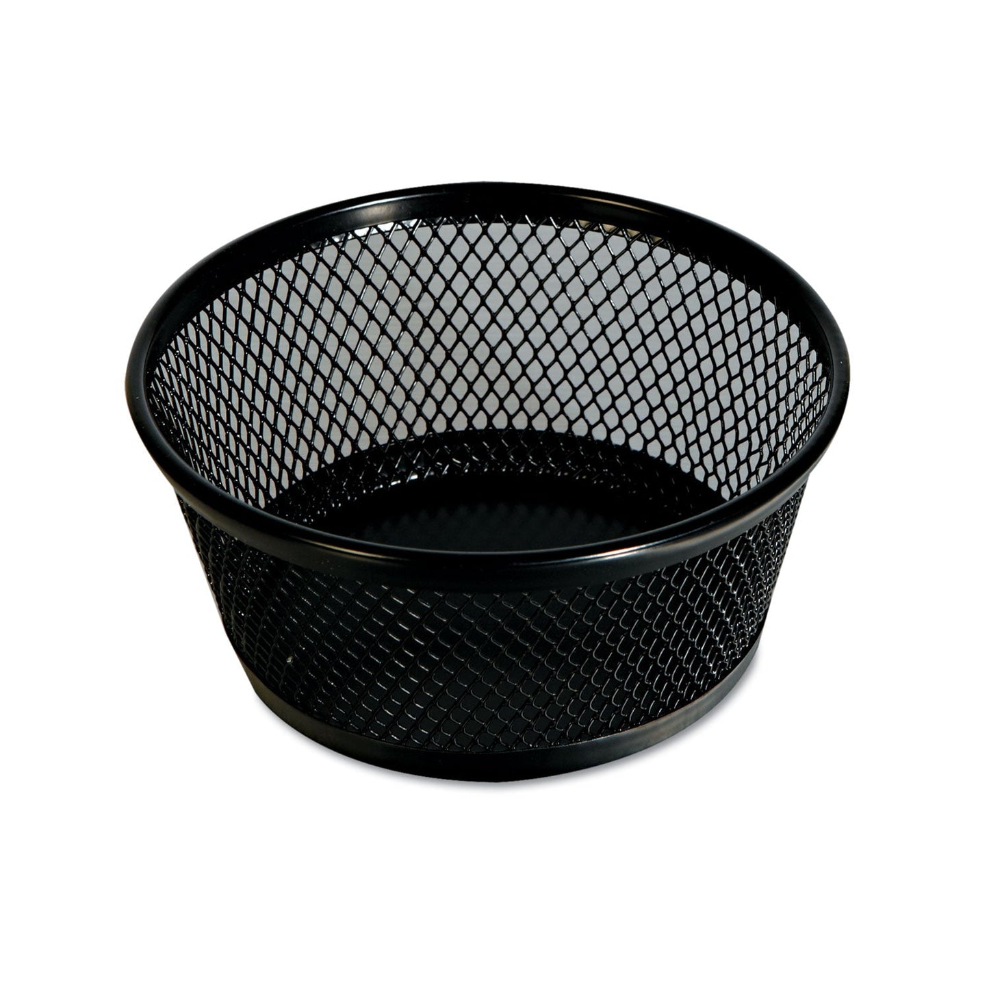 Universal Jumbo Mesh Storage Dish, 4.38" Diameter x 2"h, Black