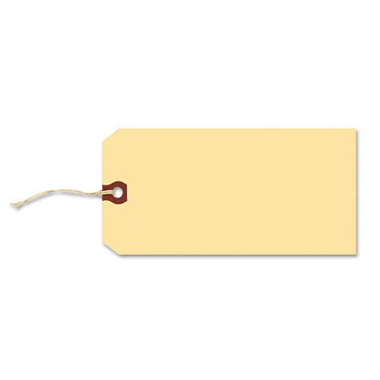 Avery Strung Shipping Tags, 11.5 pt Stock, 6.25 x 3.13, Manila, 1,000/Box
