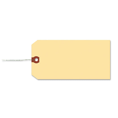 Avery Double Wired Shipping Tags, 11.5 pt Stock, 3.25 x 1.63, Manila, 1,000/Box