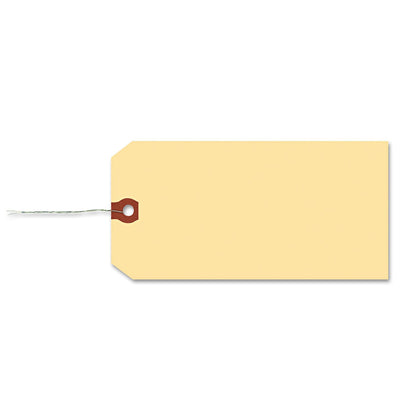 Avery Double Wired Shipping Tags, 11.5 pt Stock, 5.25 x 2.63, Manila, 1,000/Box