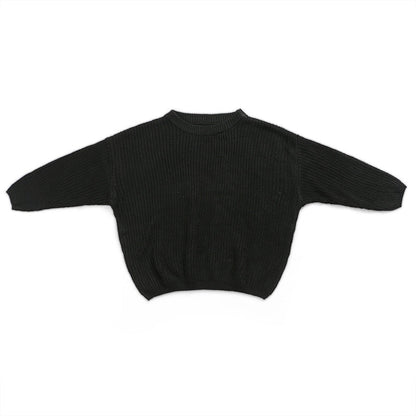 Solid Csul Sweter Sloucy Soft Wool Itted