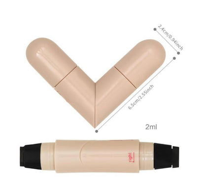 Eye Liner Stamp - 2Ml Double-Tip Smudgeproof Makeup Pen, Lightweight Tool for Women, Perfect for Traveling, Outdoor, Business Trip, Home, School, Easy Precision Application Waterproof Eyeliner