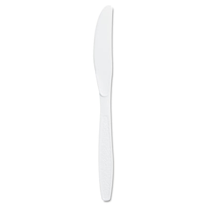 Dart Guildware Extra Heavyweight Plastic Knives, White, 100/Box