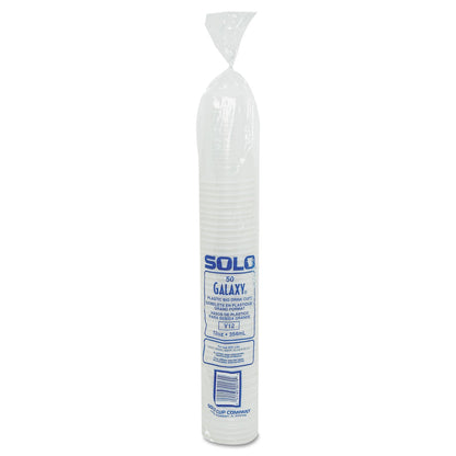 Dart High-Impact Polystyrene Tall Cold Cups, 12 oz, Translucent, 50/Pack