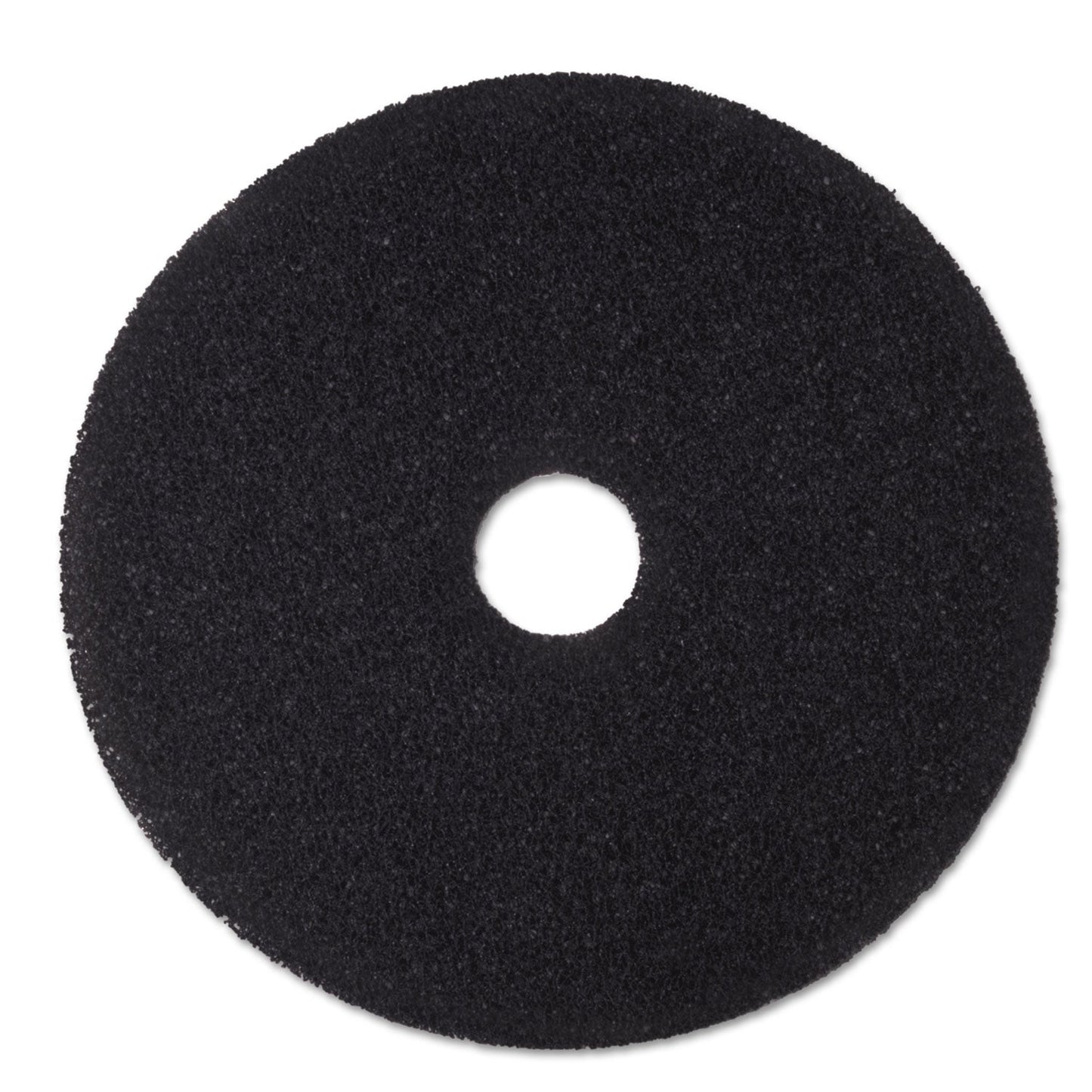 3M Low-Speed Stripper Floor Pad 7200, 19" Diameter, Black, 5/Carton