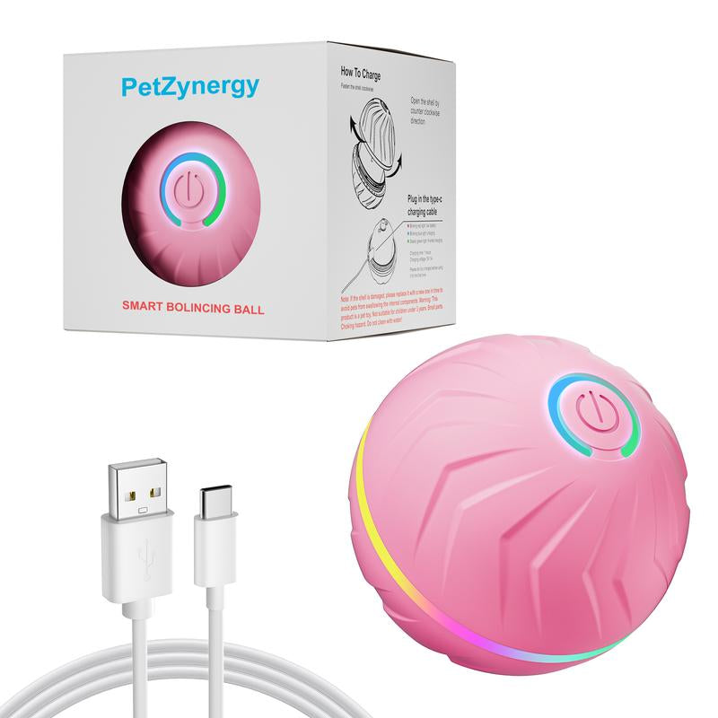 Interactive Touch-Activated Dog Ball - Moving, Vibrating Toy for Small & Medium Dogs - Anti-Boredom, USB Rechargeable Fun!