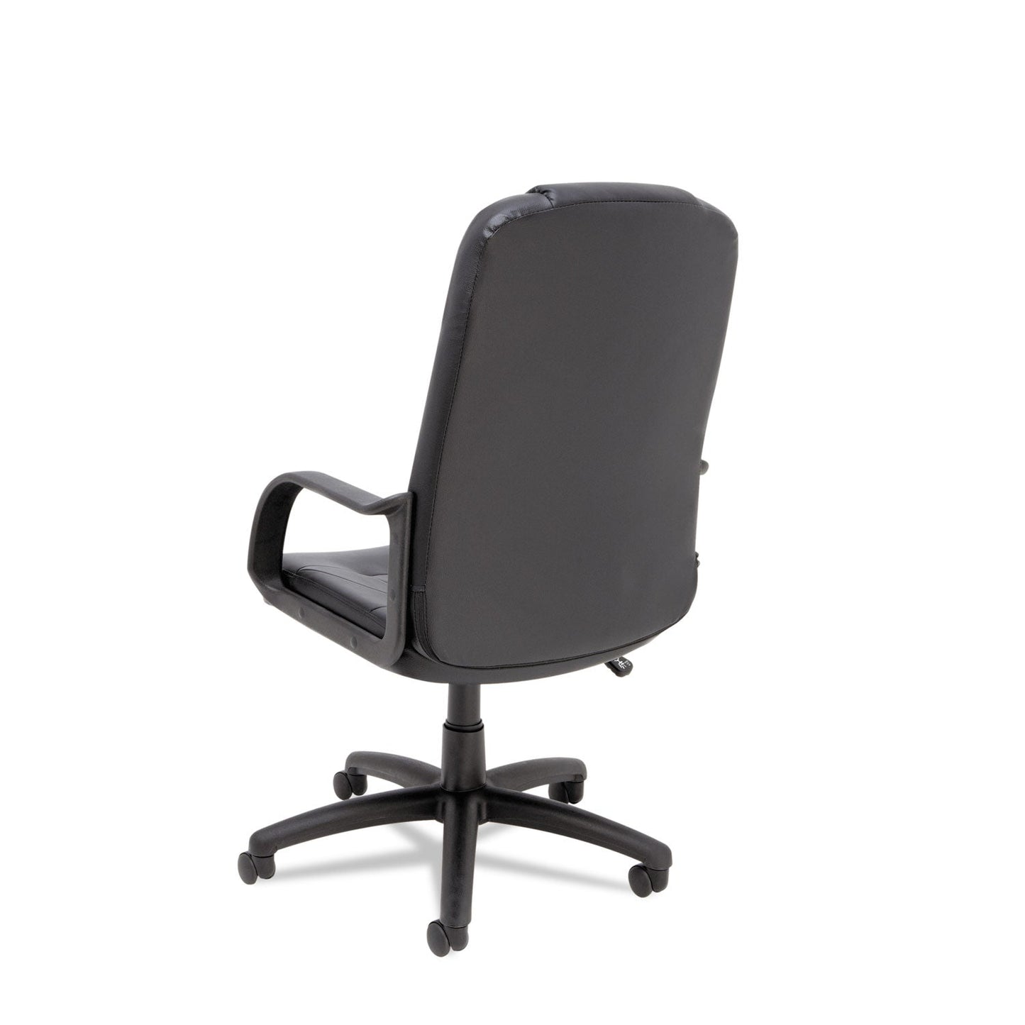 Alera Sparis Executive High-Back Swivel/Tilt Bonded Leather Chair, Supports Up to 275 lb, 18.11" to 22.04" Seat Height, Black