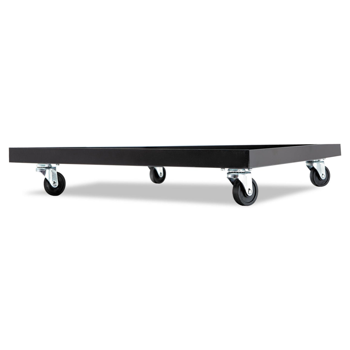 Alera Stacking Chair Dolly, Metal, 320 lb Capacity, 22.44" x 22.44" x 3.93", Black