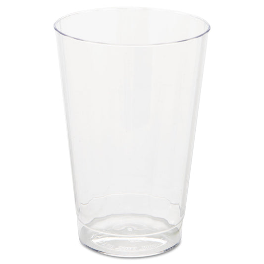 WNA Classic Crystal Plastic Tumblers, 12 oz, Clear, Fluted, Tall, 20 Pack, 12 Packs/Carton