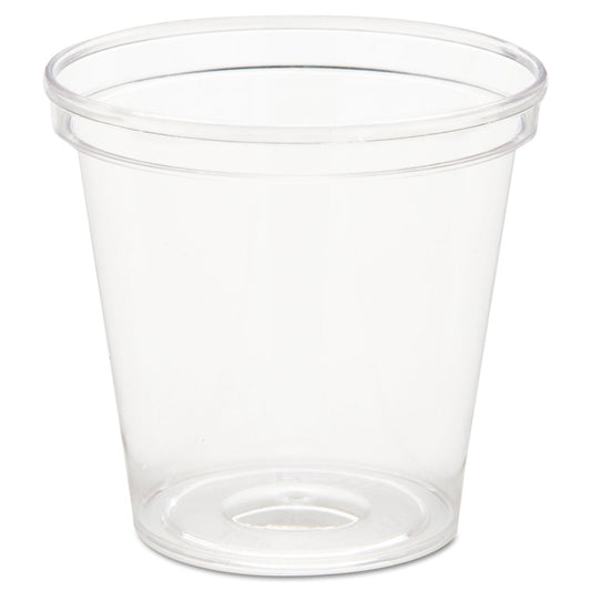 WNA Comet Plastic Portion/Shot Glass, 1 oz, Clear, 50/Pack, 50 Packs/Carton