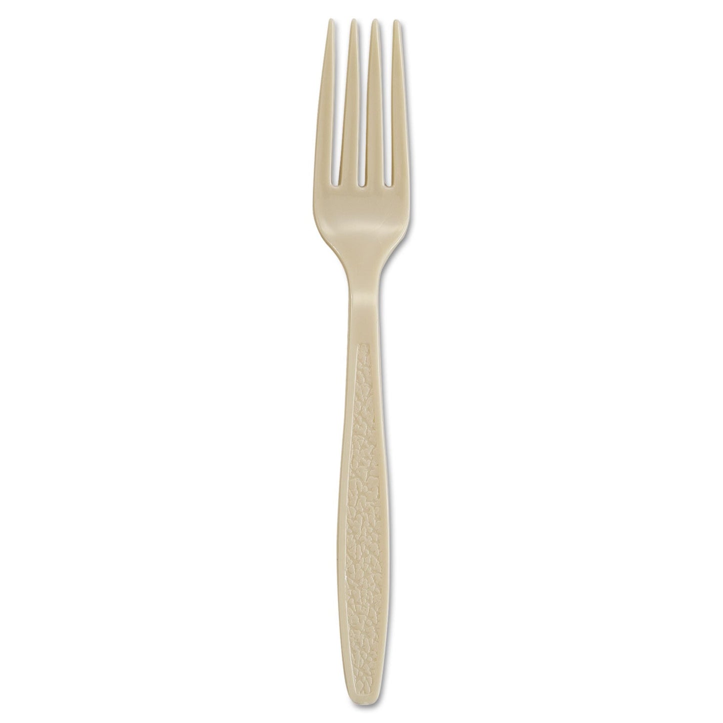 Dart Sweetheart Guildware Polystyrene Forks, Champagne, 1000/Carton