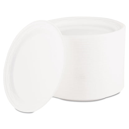 Dart Famous Service Plastic Dinnerware, Plate, 6" dia, White, 125/Pack